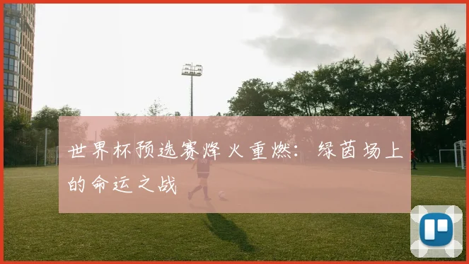 世界杯预选赛烽火重燃:绿茵场上的命运之战